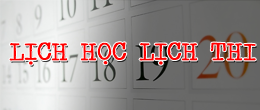 Lịch học - Lịch thi